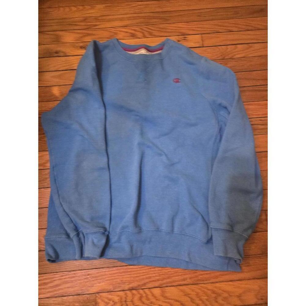 Champion Eco Authentic Blue Crewneck Sweatshirt women's  XL